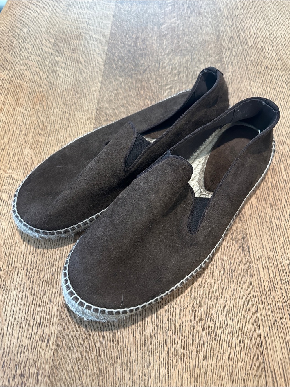 Men's Abercrombie Brown Suede Slip-On Espadrilles